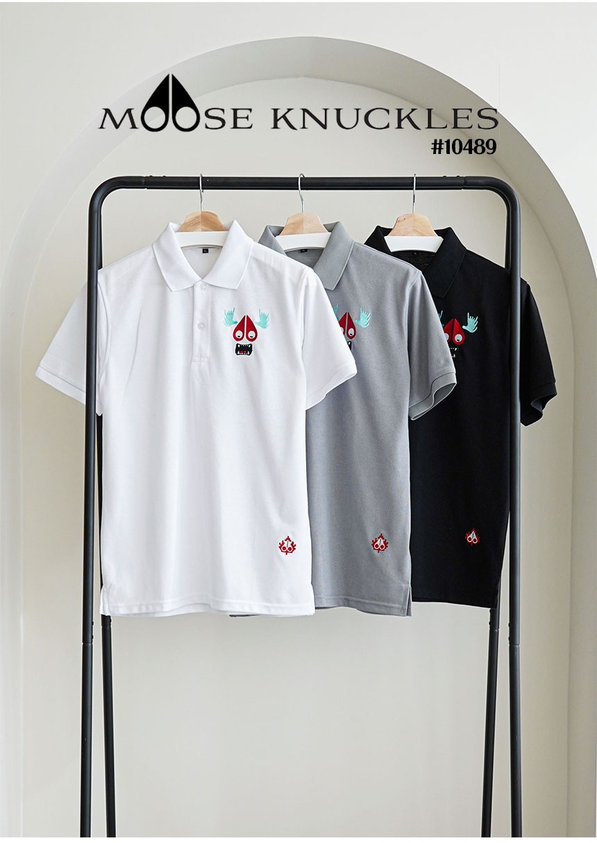 [MOOSE KNUCKLES] 무스너클 남성용 MOOSE MONSTER 폴로티셔츠