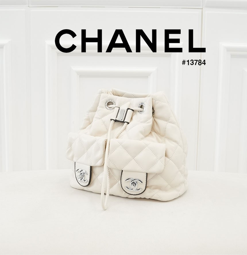 [CHANEL] 샤넬 투포킷 드로우스트링 버킷 백팩