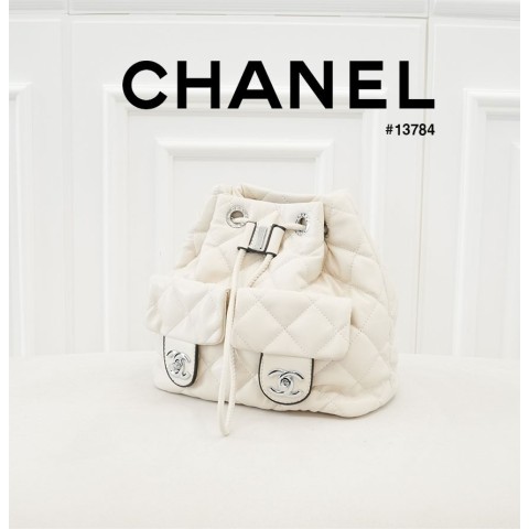 [CHANEL] 샤넬 투포킷 드로우스트링 버킷 백팩