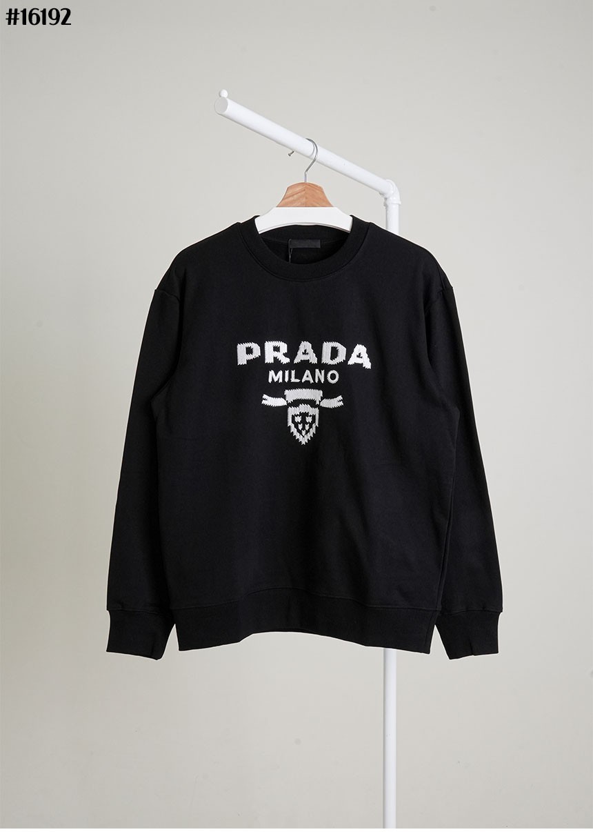 [PRADA] 프라다 밀라노 클래식 코튼 저지 맨투맨 티셔츠