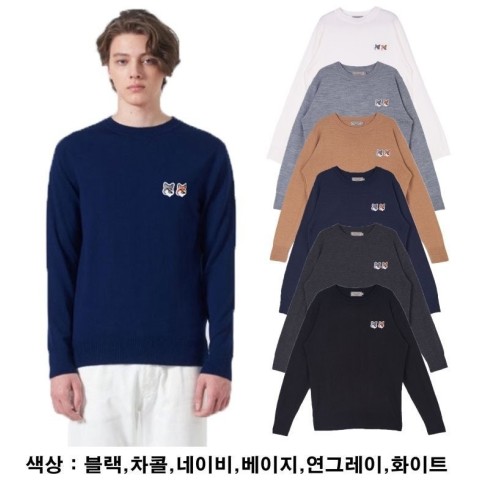 메*키*네 더블패치 니트 6color