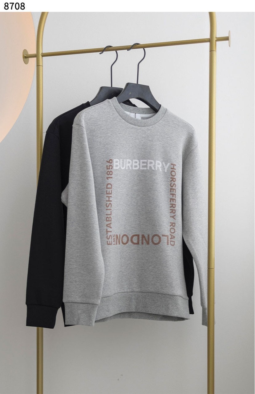 [BURBERRY] 수입고급 버버리 런던 스퀘어 레터링 로고 맨투맨