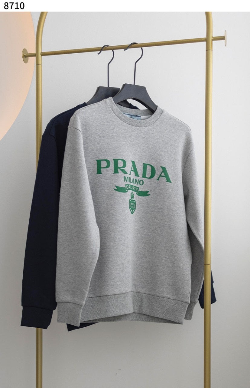 [PRADA] 수입고급 프라다 밀라노 빅로고 크루넥 맨투맨 티셔츠