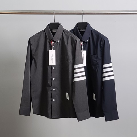 [THOM BROWNE] 사선완장 다크 셔츠